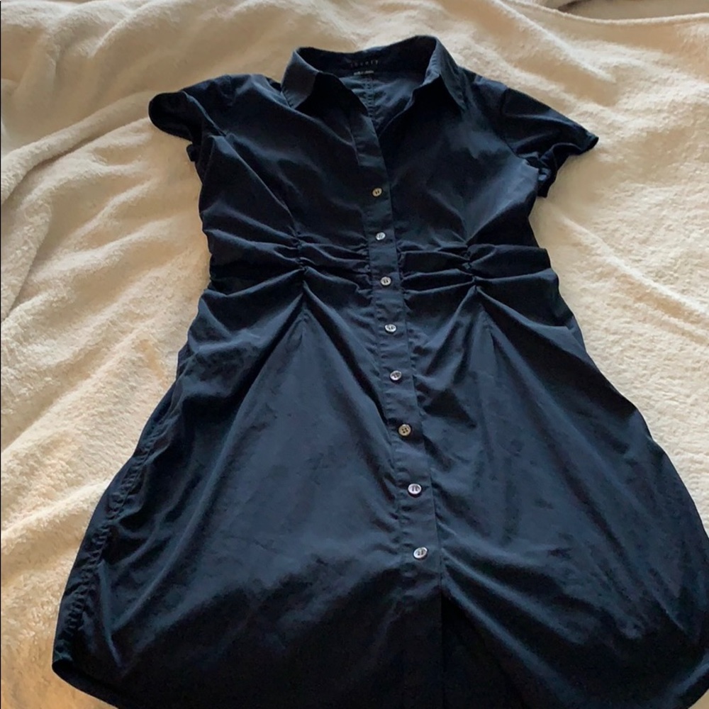 Button up shirt dress